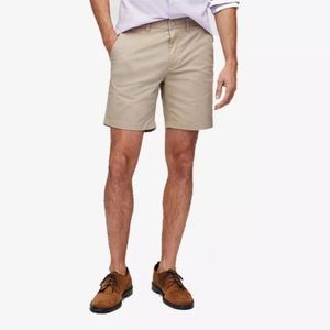 New W/O Tags Mens Bonobos Stretch Washed Chino Khaki Shorts Size 35 9'' Inseam